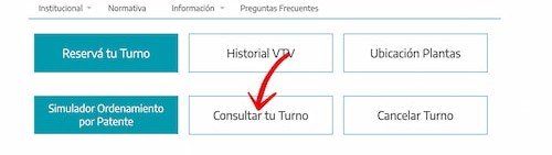 consultar o cambiar turno vtv escobar